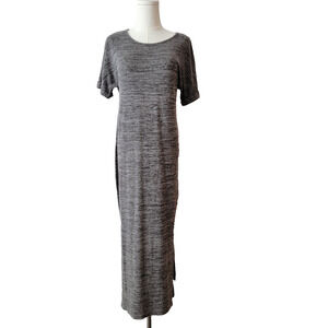 Cupshe TShirt Midi Dress Gray Stretch Beach Cover Up Cruise Vacation Casual Sz S